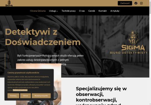 Biuro Detektywistyczne Sigma, Prywatny Detektyw Biuro Detektywistyczne Sigma, Prywatny Detektyw