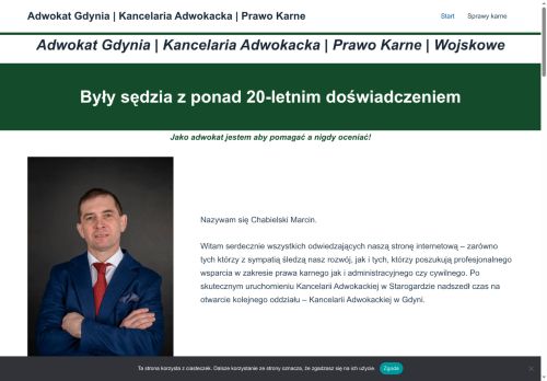 Adwokat prawa karnego i wojskowego, były sędzia
