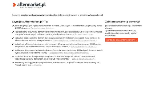 apartamentbukowinatatrzanska.pl