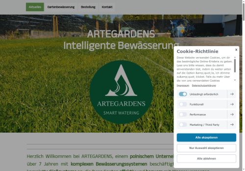 Automatische Gartenbewaesserung aus Polen