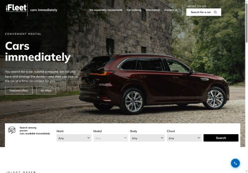 IFleet: samochody dostępne od ręki na wynajem