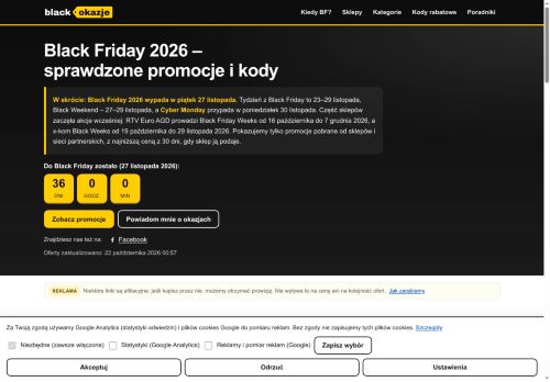 Kiedy jest Black Friday 2026 i jak się przygotować