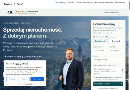 Konrad Budzyk nieruchomości Nowy Targ