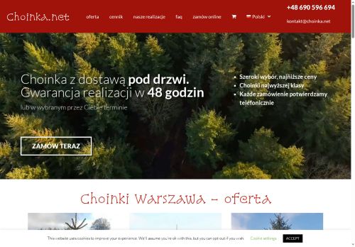 Choinka z dostawą pod drzwi