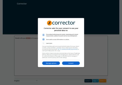 Corrector: korektor pisowni