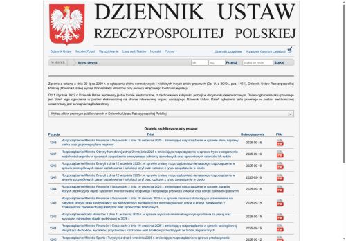 dziennikustaw.gov.pl