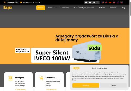 Agregat prądotwórcze dla firm i rolnictwa