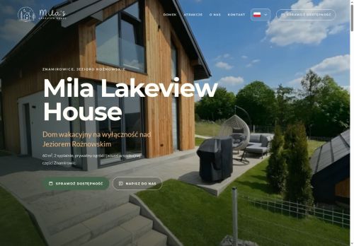 Mila Lakeview House domek nad jeziorem