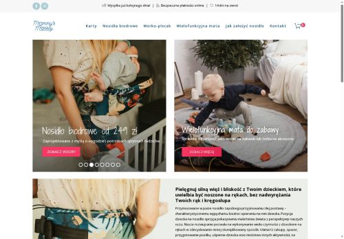 Zamów nosidlo biodrowe od Mommys Monkey