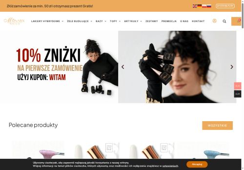 Monarx Nails żele do paznokci, produkty do styli