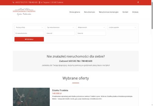 nieruchomoscitrzebinia.pl