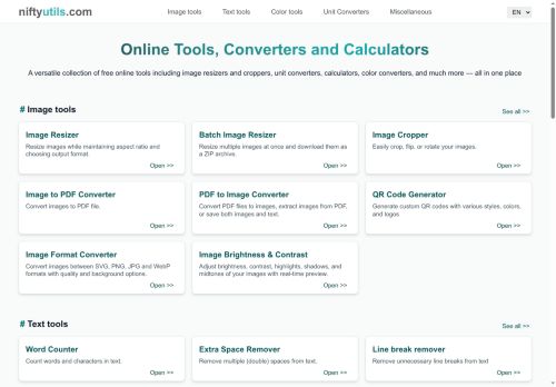 Darmowe narzędzia online