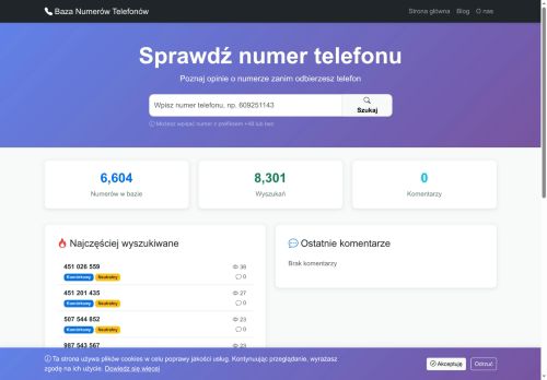 OpinieNumer sprawdź opinie o numerach telefonu