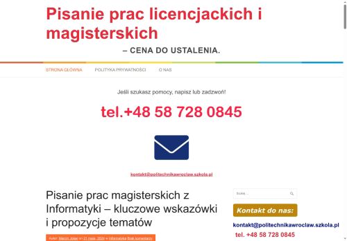 politechnikawroclaw.szkola.pl