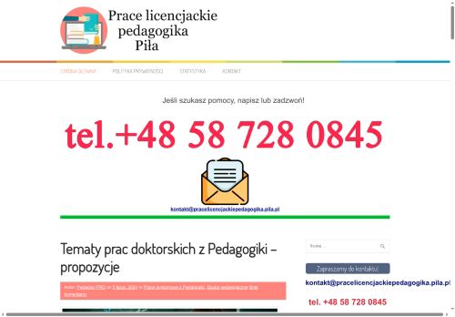 pracelicencjackiepedagogika.pila.pl