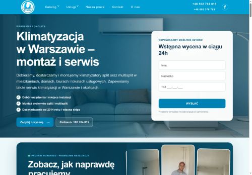 Montaż klimatyzacji Warszawa Profair24