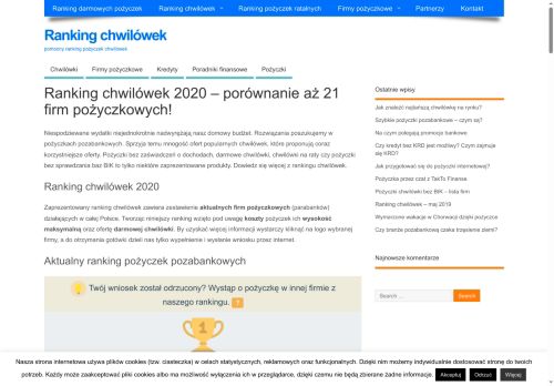 rankingichwilowek.pl