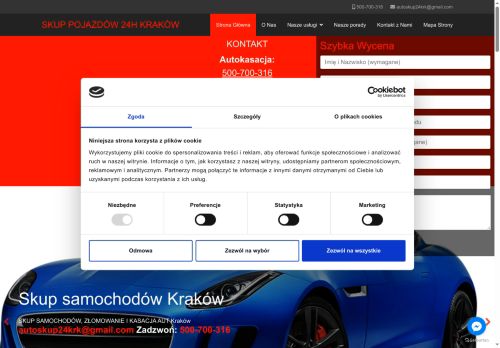 skupsamochodowkrakow24.pl