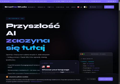SmartNetStudio Polski katalog narzędzi AI i skills