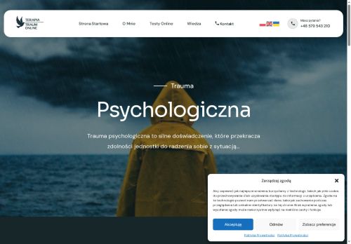 Psychotraumatolog online, terapia traumy