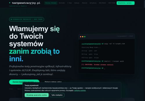 Profesjonalne testy bezpieczeństwa aplikacji