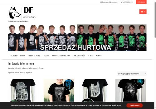 Sklep internetowy z koszulkami i bluzami