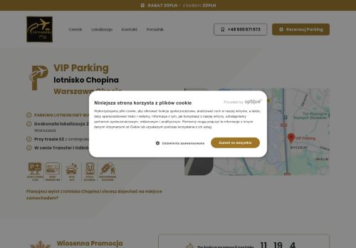 Parking lotniskowy Vip przy lotnisku Chopina