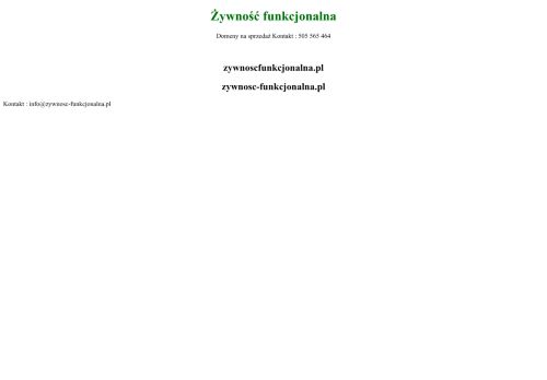 zywnoscfunkcjonalna.pl